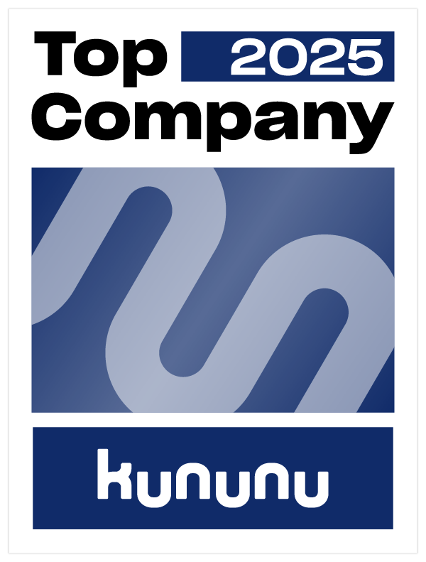 Siegel von Kununu, Aufschrift "Top Company2025"